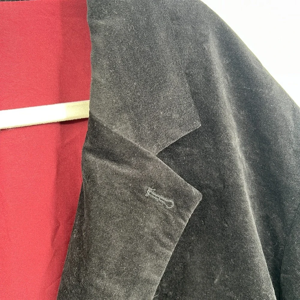 NEW Goodfellow & co. black velvet blazer maximalist dandy old money funky XXL
